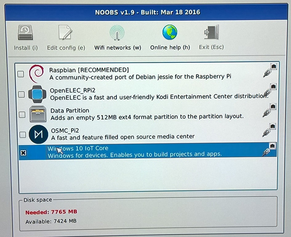 error message for SanDisk 8GB