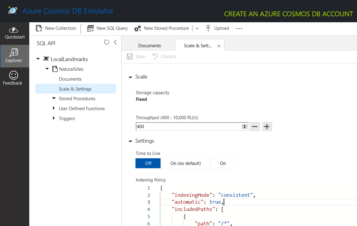 Getting started with Azure Cosmos DB and .NET Core: Part #2 – string querying and ranged indexes